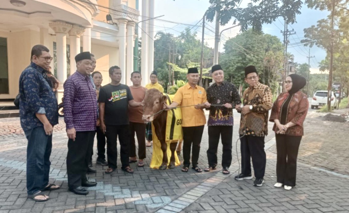 DPD Golkar Jatim Serahkan Sapi Kurban 700Kg ke PW Muhammadiyah Jatim untuk Warga Pelosok