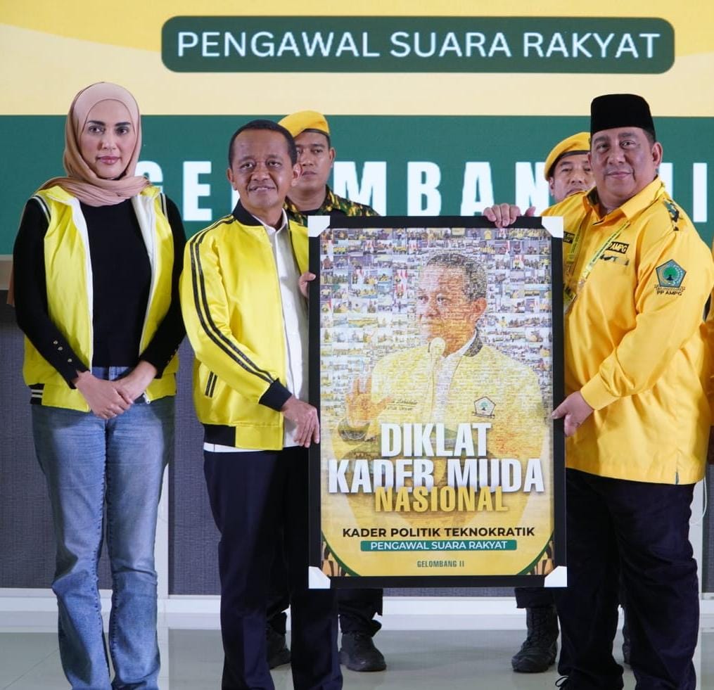 Ketua umum DPP Partai Golkar H.Bahlil lahadalia akan Membuka RAPIMNAS dan DIKLAT KADER MUDA NASIONAL Gelombang III PP AMPG